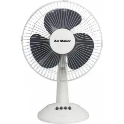 Ανεμιστήρας Επιτραπέζιος Air Maker 30cm 35W, 3 Ταχύτητες, 5 Πλαστικά Φτερά