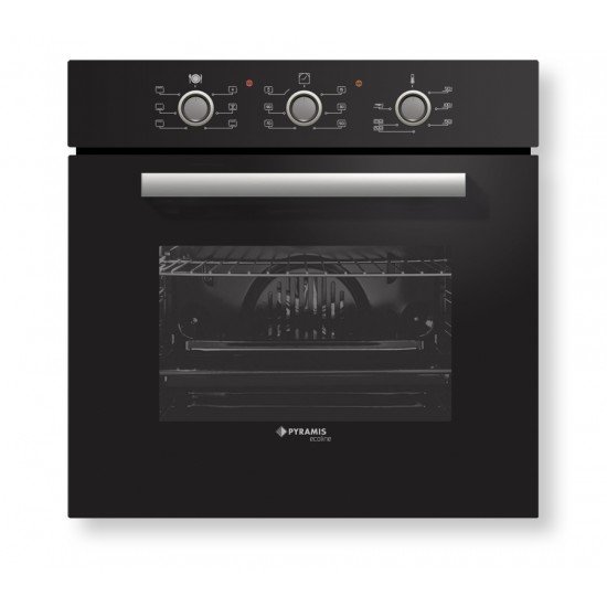 Pyramis 60ΑΠ 1007 (034006801) εντοιχιζόμενος - αυτόνομος φούρνος άνω πάγκου Pyramis 60ΑΠ 1007 (034006801) εντοιχιζόμενος - αυτόνομος φούρνος άνω πάγκου
