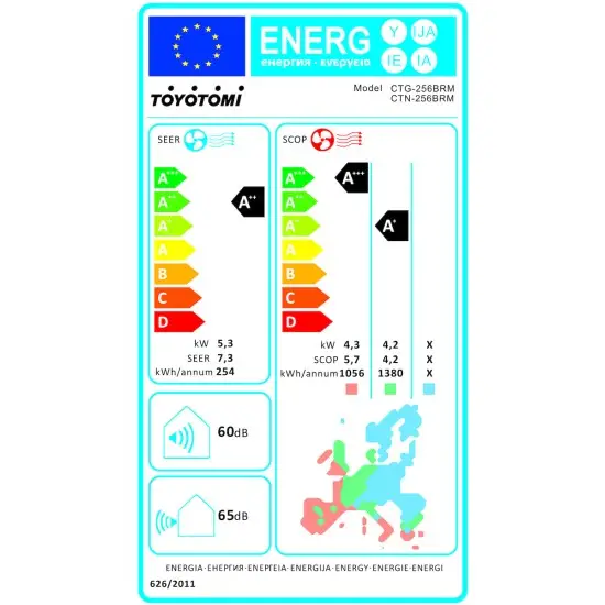 Toyotomi Erai CTN/CTG-256BRM Κλιματιστικό Inverter 18000 BTU A++/A+ με Ιονιστή και WiFi Midnight Blue Toyotomi Erai CTN/CTG-256BRM Κλιματιστικό Inverter 18000 BTU A++/A+ με Ιονιστή και WiFi Midnight Blue