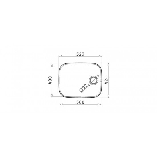 Pyramis IRIS 1B (50x40) (100008401) υποκαθήμενος νεροχύτης Pyramis IRIS 1B (50x40) (100008401) υποκαθήμενος νεροχύτης