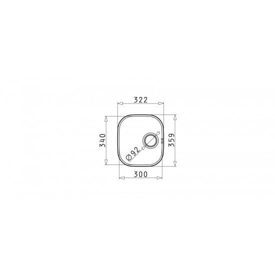 Pyramis IRIS 1B (30x34) (100010103) υποκαθήμενος νεροχύτης Pyramis IRIS 1B (30x34) (100010103) υποκαθήμενος νεροχύτης