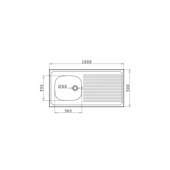 Pyramis International 1B 1D (100x50) (100100201) επικαθήμενος νεροχύτης Pyramis International 1B 1D (100x50) (100100201) επικαθήμενος νεροχύτης
