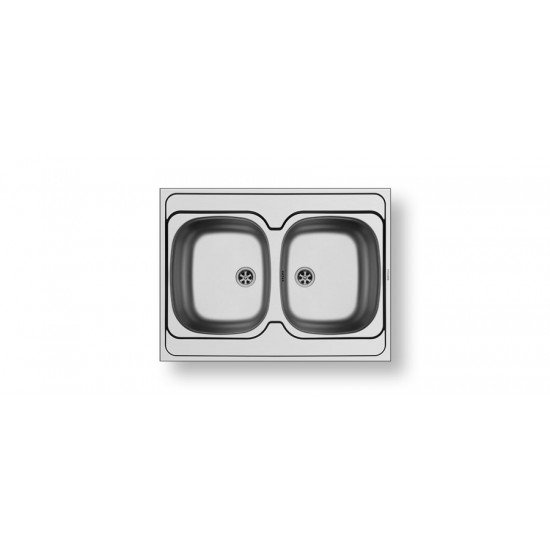 Pyramis International 2B (80x60) (100103501) επικαθήμενος νεροχύτης Pyramis International 2B (80x60) (100103501) επικαθήμενος νεροχύτης