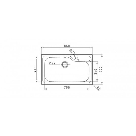 Pyramis Titan 1B (100138201) ένθετος νεροχύτης Pyramis Titan 1B (100138201) ένθετος νεροχύτης