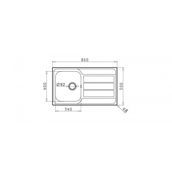Pyramis Athena 1B 1D (86x50) (100178901) ένθετος νεροχύτης αντιστρεφόμενος Pyramis Athena 1B 1D (86x50) (100178901) ένθετος νεροχύτης αντιστρεφόμενος