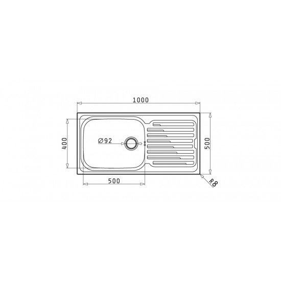 Pyramis Amaltia Plus 1B 1D (100x50) (107118501) ένθετος νεροχύτης αντιστρεφόμενος Pyramis Amaltia Plus 1B 1D (100x50) (107118501) ένθετος νεροχύτης αντιστρεφόμενος