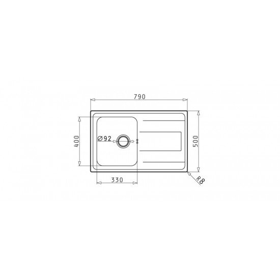 Pyramis Alea 1B 1D (79x50) (107154501) ένθετος νεροχύτης αντιστρεφόμενος Pyramis Alea 1B 1D (79x50) (107154501) ένθετος νεροχύτης αντιστρεφόμενος