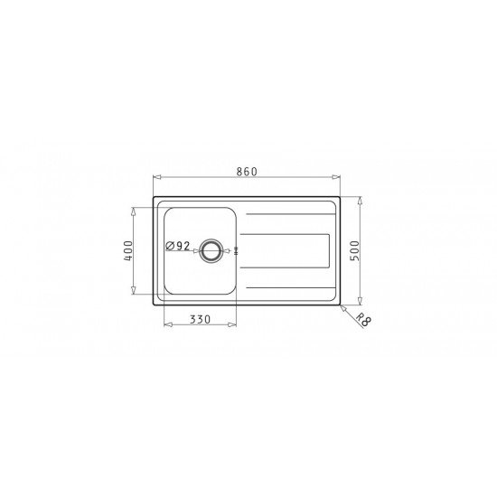 Pyramis Alea 1B 1D (86x50) (107154701) ένθετος νεροχύτης αντιστρεφόμενος Pyramis Alea 1B 1D (86x50) (107154701) ένθετος νεροχύτης αντιστρεφόμενος