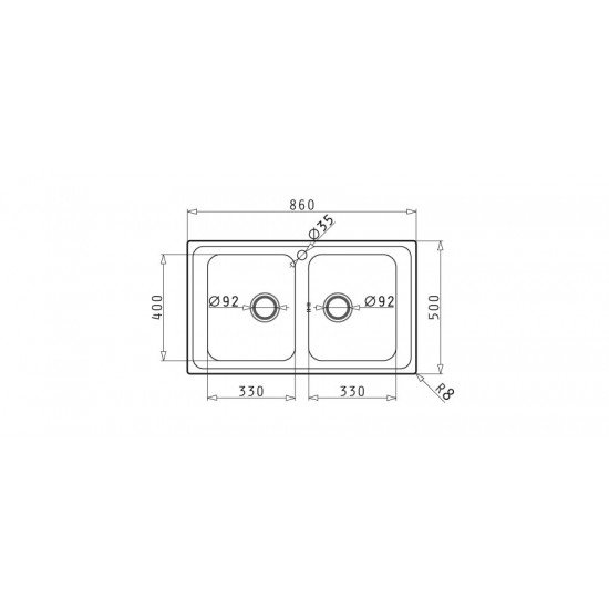 Pyramis Alea 2B (86x50) (107157701) ένθετος νεροχύτης Pyramis Alea 2B (86x50) (107157701) ένθετος νεροχύτης