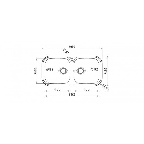 Pyramis Jumbo Twin 2B (108718201) ένθετος νεροχύτης Pyramis Jumbo Twin 2B (108718201) ένθετος νεροχύτης