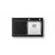 Pyramis Crystalon 1B 1D Black (109501830) ένθετος νεροχύτης με δεξιά γούρνα Pyramis Crystalon 1B 1D Black (109501830) ένθετος νεροχύτης με δεξιά γούρνα