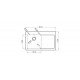 Pyramis Crystalon 1B 1D White (109502130) ένθετος νεροχύτης με αριστερή γούρνα Pyramis Crystalon 1B 1D White (109502130) ένθετος νεροχύτης με αριστερή γούρνα